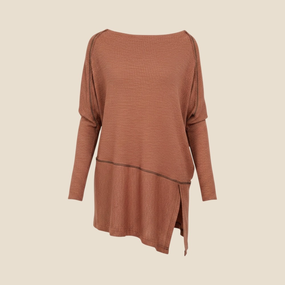 Free People "We The Free" Madeline North Shore Thermal Tunic Top H612